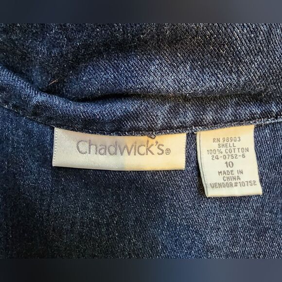 Upcycled Custom Jean Jacket Size 10 With Pink Rhinestone Fringe - Picture 8 of 8